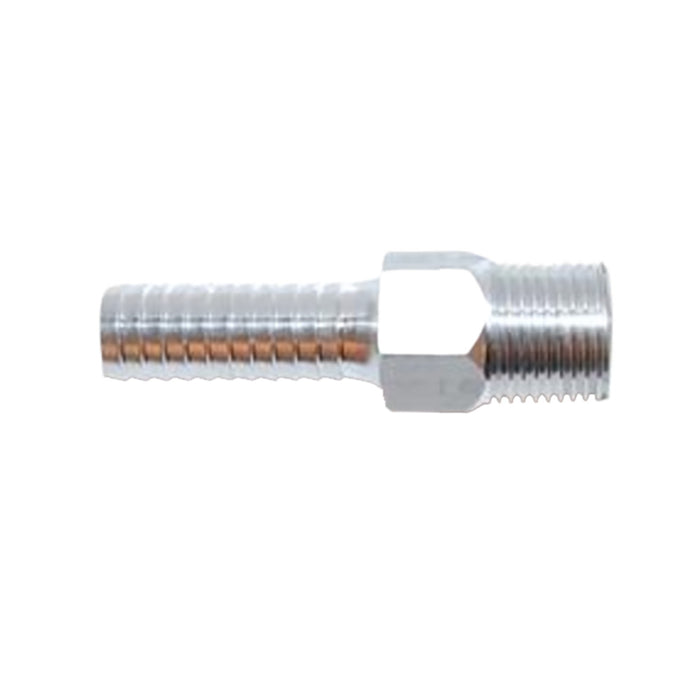 Attwood 88FBMA102-6 Universal Aluminum Fuel Hose Fitting 3/8" NPT x 3/8" Barb