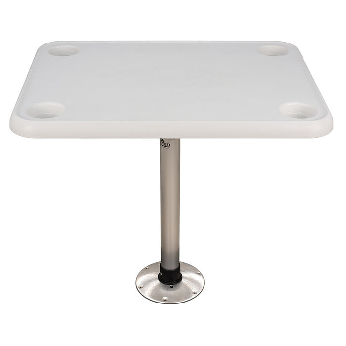 Mesa rectangular Springfield de 40 x 71 cm - Fijación de rosca blanca