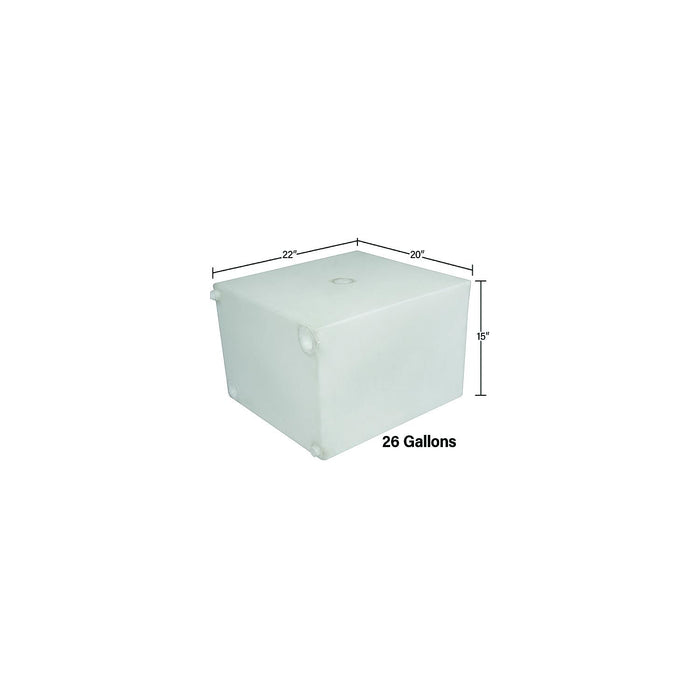 Ameri-Kart W1155003DS Fresh Water Tank, 26 Gal.