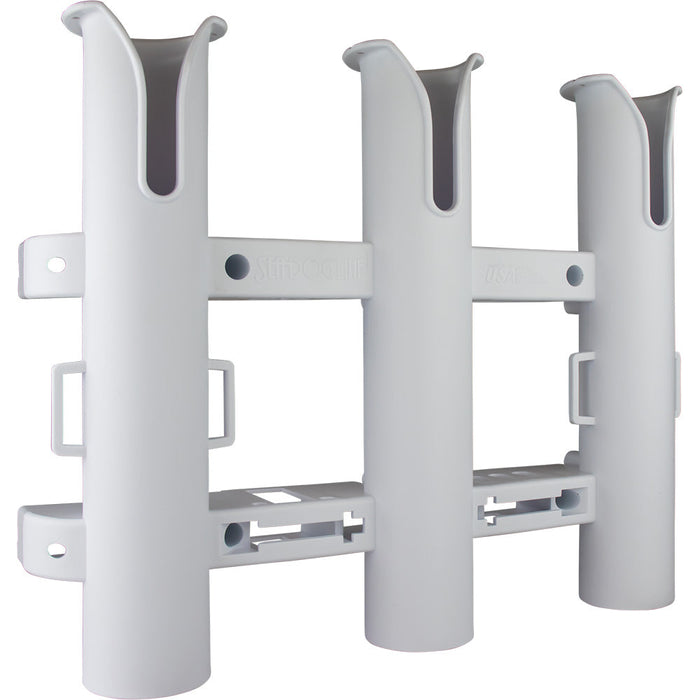 Portacañas de tres postes Sea-Dog Triple Threat - Blanco