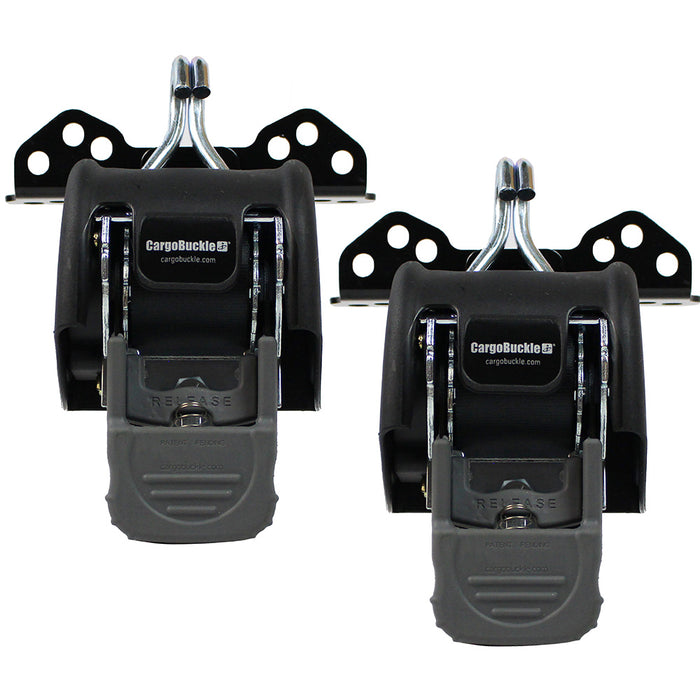 CargoBuckle Universal Ladder Rack Tie-Down System - 2" Retractable Tie-Down - 1 Pair