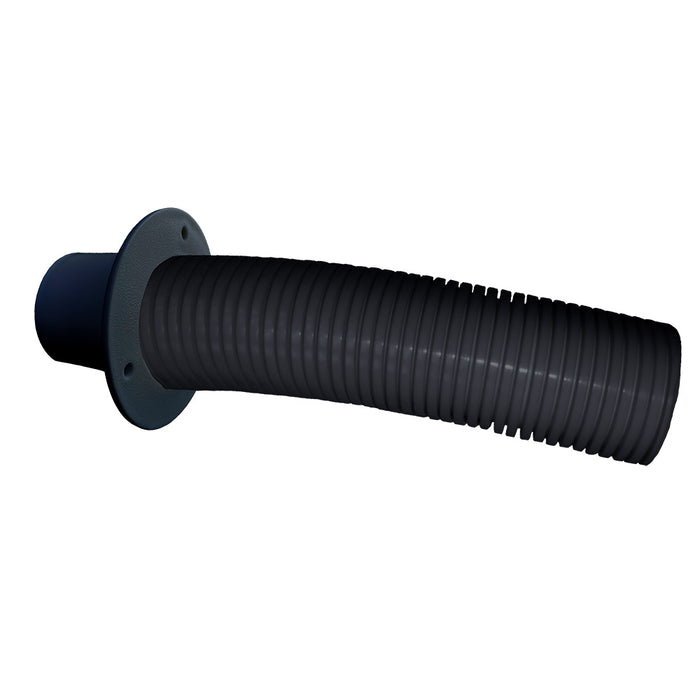 Trident Marine 4' Black Stern Flex Hose with Transom Flange