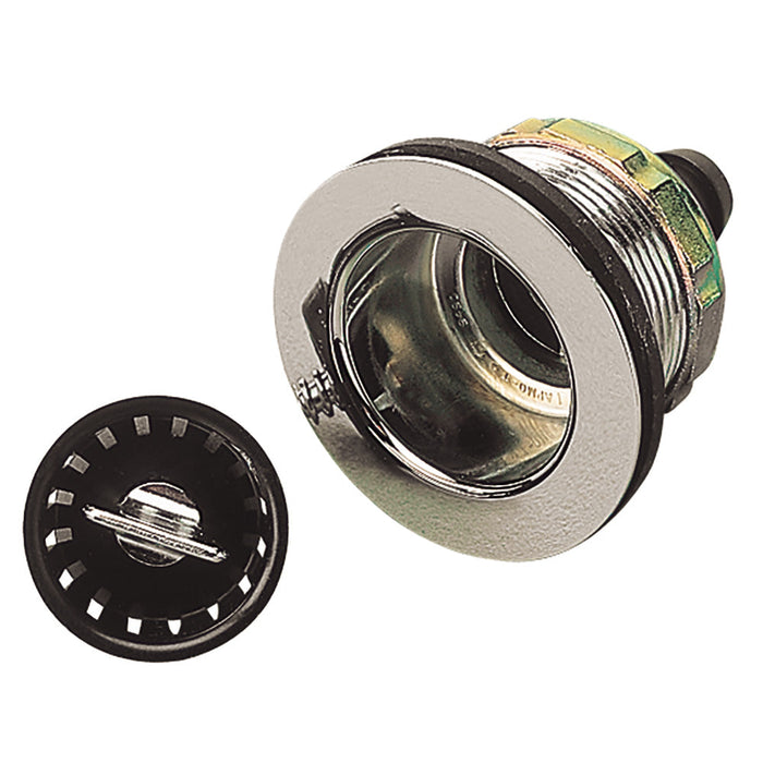 Desagüe para fregadero Sea-Dog con colador para aberturas de 2" y espiga de 5/8"