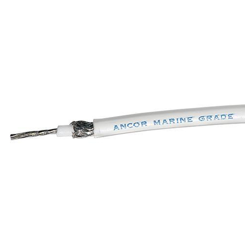 Ancor 151025 RG59U Coaxial Cable, 250' White