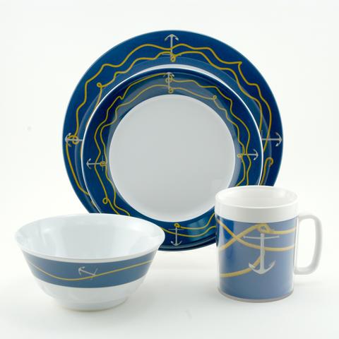 Galleyware Box Set w/ Plates, Bowls & Mugs - Anchorline