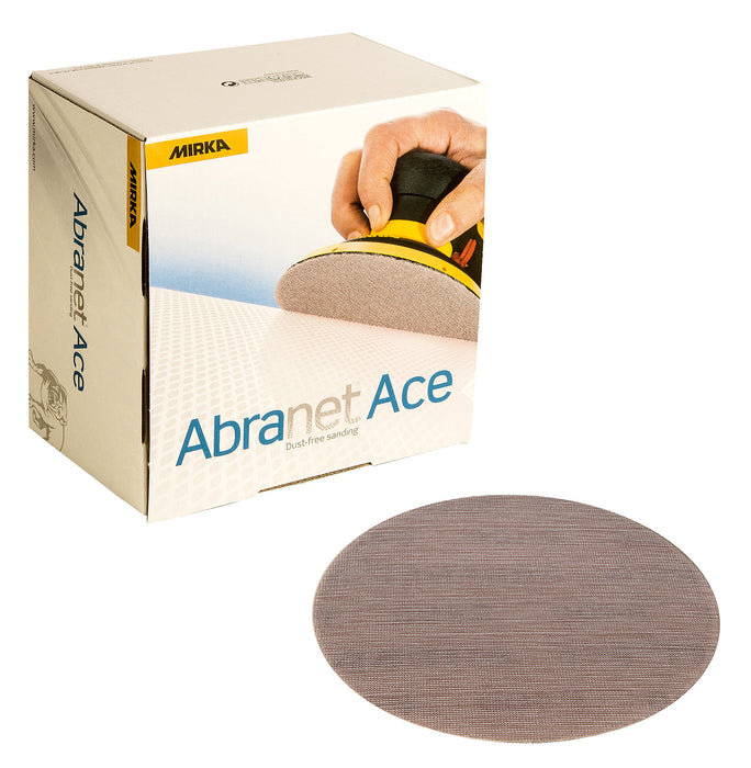 Mirka AC-241-1000 Abranet Ace Mesh Dust Free Abrasive-Grip Attachment, 6", 50/pk