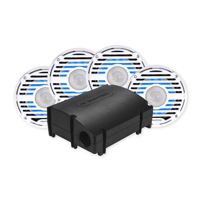 Aquatic AV PRO Platinum Kits with SWA6 Amplified Bluetooth Stereo Subwoofer and 6.5 Inch Speakers
