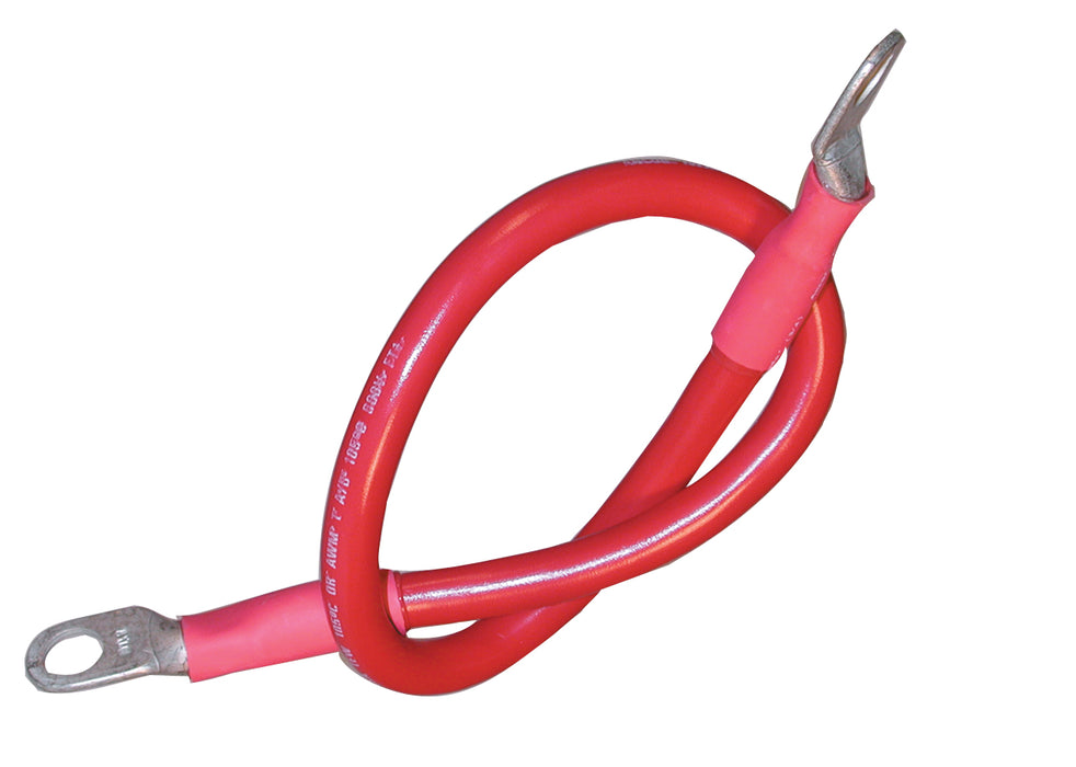 BATTERY CABLE PRE-MADE 2GA.18" RED