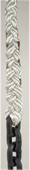 Buccaneer Premium 8 Plait Line & Chain 1/2" x 300' Line, 1/4" x 15' Chain