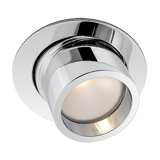 Foco empotrable orientable BCM Kea 62M de acero inoxidable | Foco empotrable con reflector Snoot y base de 62 mm