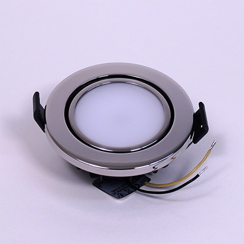 BCM Phoenix 85 Polished Stainless Steel 2W | Spring Mount, 3000K, 8-32V, IP66