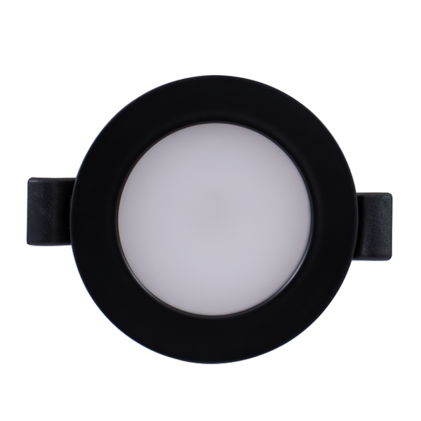 BCM Malibu 75, 3000K, bisel negro | Montaje con resorte, 2 W, 8-32 V, IP66