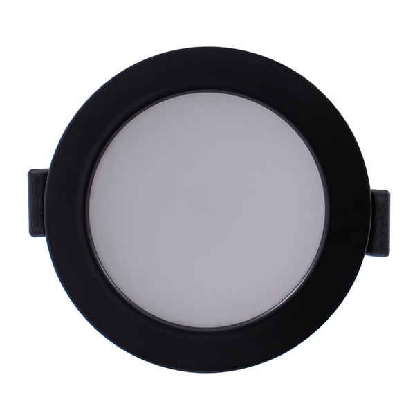 BCM Malibu 85, 3000K, bisel negro | Montaje con resorte, 4 W, 8-32 V, IP66