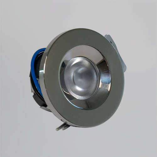 BCM Tampa 40 Polished Stainless Steel 1.5W Screw Mount | Blue, 8-32V, IP66