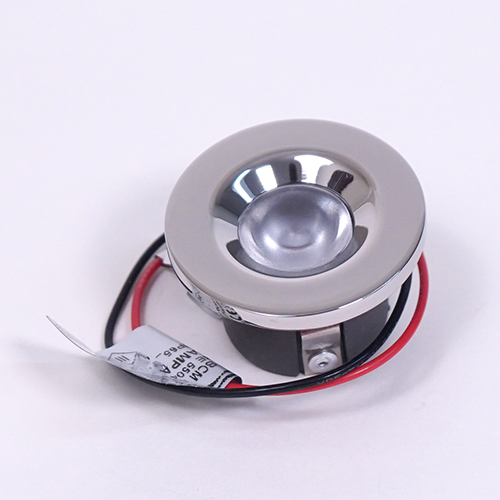 BCM Tampa 40 Polished Stainless Steel 1.5W Red LED | Screw Mount, 8-32V, IP66
