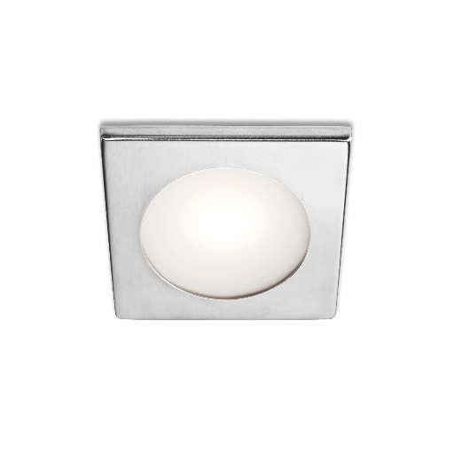 BCM Charlotte 70, Red LED, with Switch, | Polished Stainless Steel, Spring Mounted, 2W, 8-32VDC, IP66