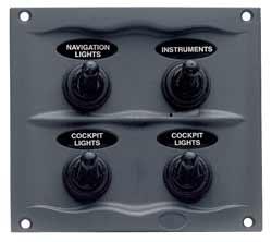 Panel de interruptores de 4 vías BEP 900-4WP