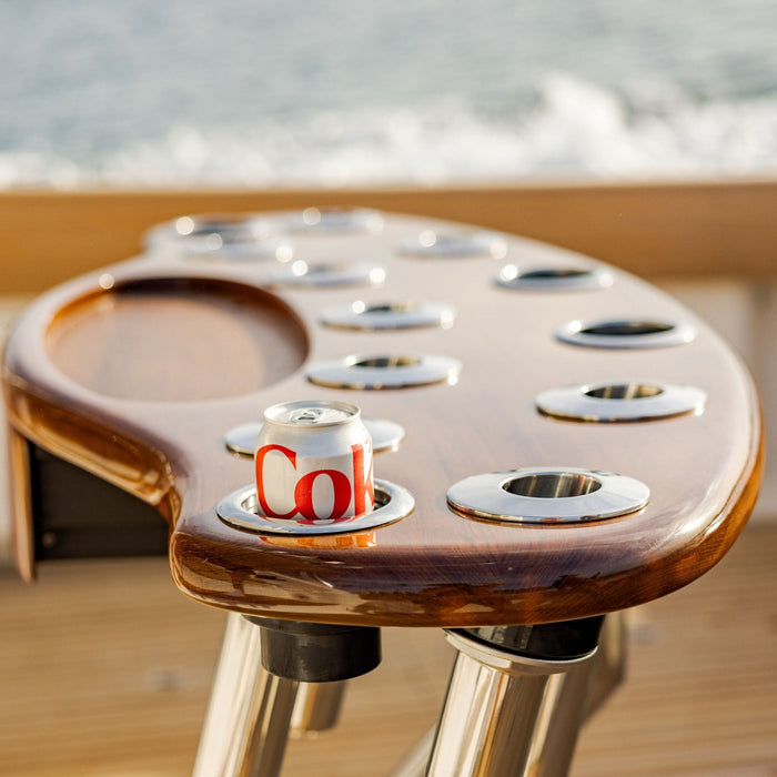 Stainless Steel Bluewater Boat Cup Holder with Drain