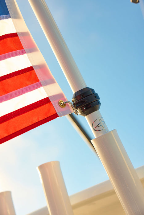 Coastal Hybrid Flagpole, Fixed 4.5', White