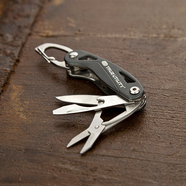 True Utility 6 in 1 Clipstick Free Keyring Attachment Multi-Tool with ...