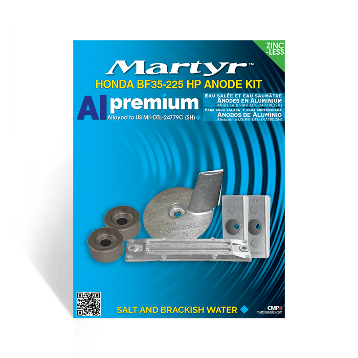 Martyr Anodes CMHBF35225KITA Honda Bf35-225 Motor Anodes