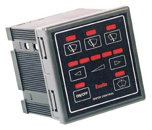 Exalto CT3EX 3-Wiper Dual Control Panels, 12/24V | with 2 x Black Trim