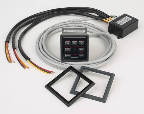 Exalto CT3EX 3-Wiper Control Panel, 12/24V | with Black Trim