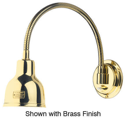 Muir Cabin Chart Lamp LED, Medium, Chrome, 1 x 1W LED | Integrated LED Driver, 10-30VDC