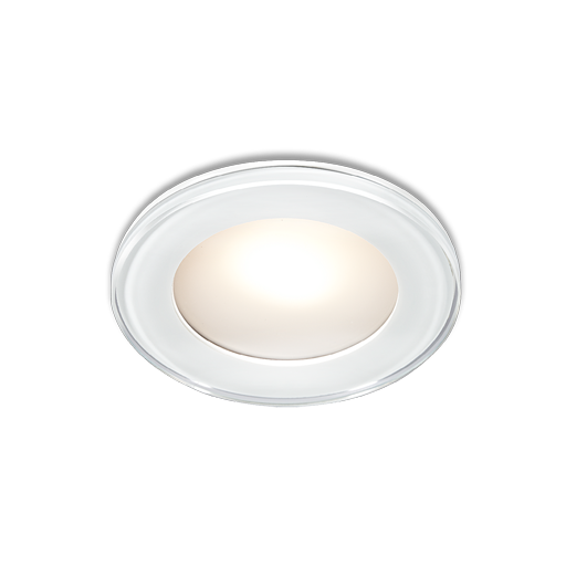BCM Colorado 77 White, Polished Glass 2W | Spring Mount, 3000K, 8-32V, IP66