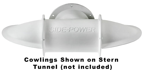 SidePower Cowlings, Set for 300mm (12") Stern Tunnel | Composite, Long Model
