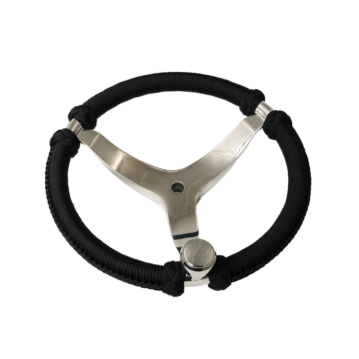 Capt. Hunter's Nautical Creations Paracord Wrapped, 13-1/2" Wheel w/ Knob