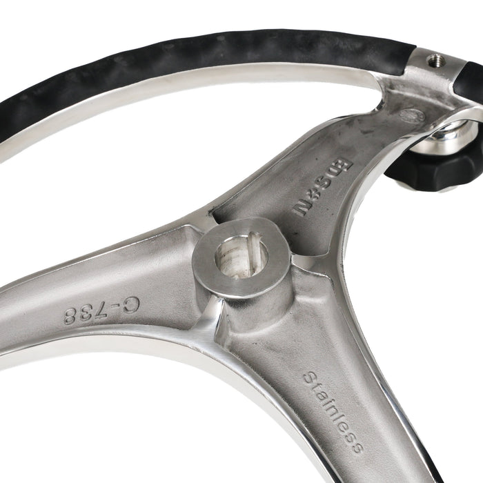 Edson Polished Stainless Steering Wheel- 1710ST