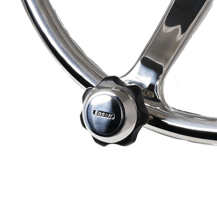 Edson Polished Stainless Steering Wheel- 1710ST