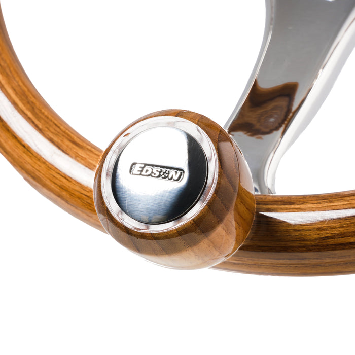 Edson Teak Steering Wheel
