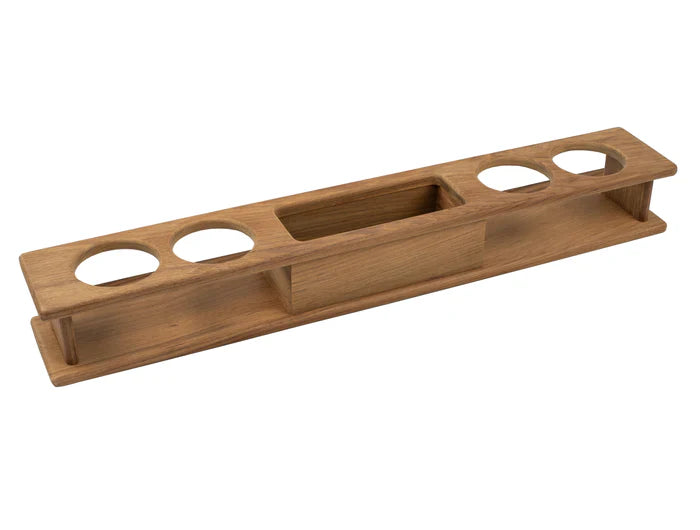 Whitecap 60218 Four Drink Holder With Storage Tray