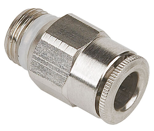 Exalto Straight Fitting, Stainless Steel, 6mm O.D. x 1/8 | BSPP/NPT