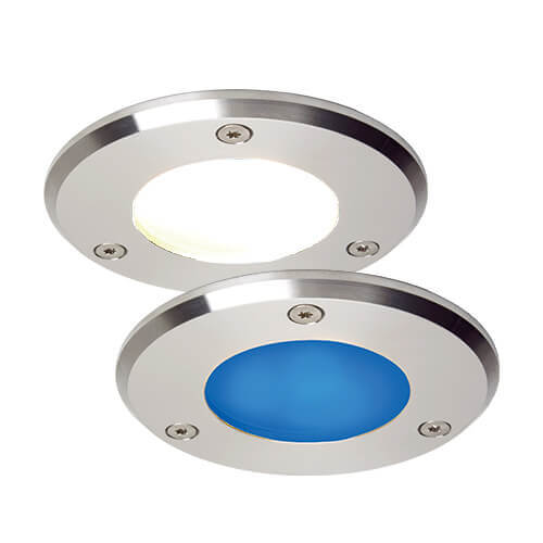 Imtra Lighting Emden-Medium LED, Stainless Steel, Warm/Blue | Master (Dimmable), 10-30VDC, IP67