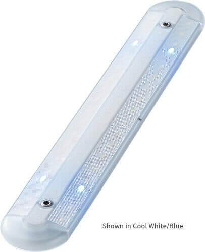 Interruptor LED lineal Frensch F-22 Ho con sensor táctil, CW/Rojo | Carcasa transparente, alta potencia, 10-30 V, 8 W