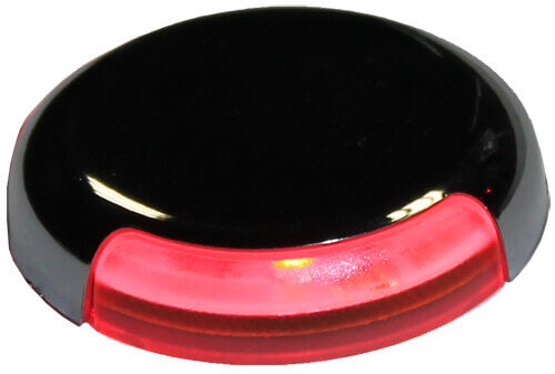 LED Frensch F-23, negro, rojo, 10-30 VCC | Montaje en superficie (cortesía)