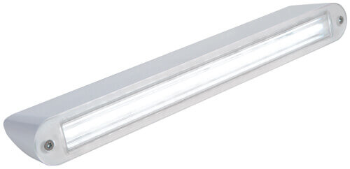 Frensch F-25 Angled LED Deck Light, White Base, Warm | White, 10-30VDC, 17W *Updated Design Aug 2019*