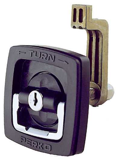 Perko 1031DP1BLK 3-1/8" X 3-1/8" Black Flush Lock