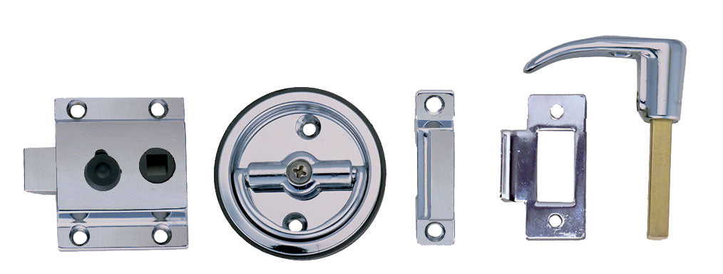 Perko 1280DP0CHR Rim Latch Set Flush Strike — Freeport Marine Supply