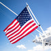 Coastal Hybrid Flagpole, Fixed 4.5', White