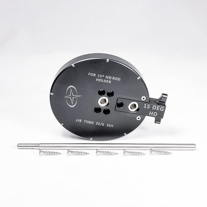 Drill Guide, 15 Degree Heavy Duty Rod Holders
