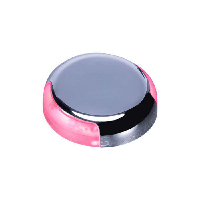 LED Frensch F-23, cromado, rojo, 10-30 VCC | Montaje en superficie (cortesía)