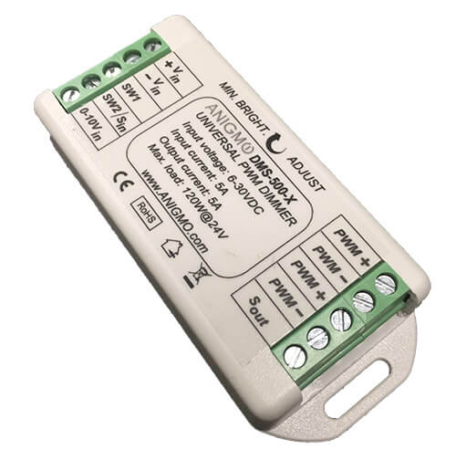 Imtra Lighting Dms-500 Universal Low Voltage LED Dimmer, 5A | 6-30VDC Or 0-10V Control Input