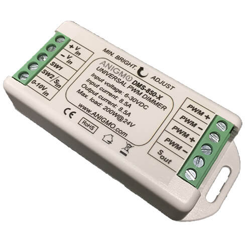 Imtra Lighting Dms-850 Universal Low Voltage LED Dimmer, 8.55A | 6-30VDC Or 0-10V Control Input