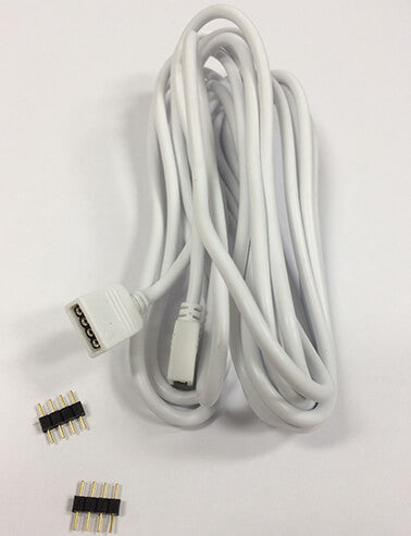 Imtra Lighting RGB 5M Extension Cable with 4-Pin Connectors | to Lengthen One Leg of Y-Connector