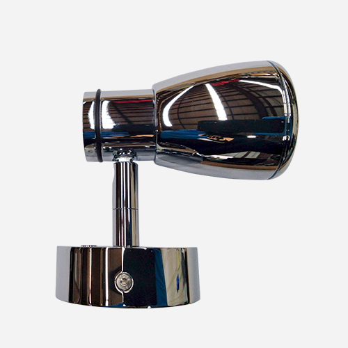 Imtra Lighting Munich: Chrome with Chrome Metal Shade, USB, | Dim2Warm, Switch On Body