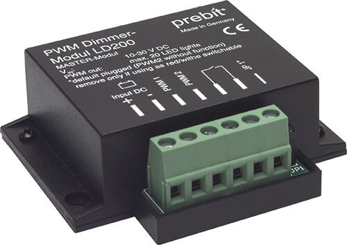 Regulador PWM Prebit LD200 de Imtra Lighting, 10-30 V | Compatible con hasta 20 luces esclavas Prebit